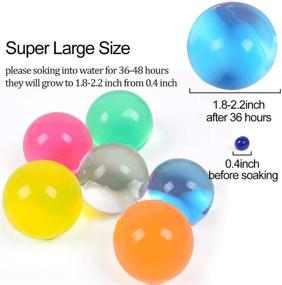 img 2 attached to A AINOLWAY Large Water Gel Beads (300PCS) - Giant Jumbo Beads Rainbow Mix: Perfect for Sensory Play, Vase Fillers, Weddings, and Home Décor