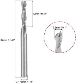 img 2 attached to Высококачественный фрезер для цельного резца Uxcell для точной обработки акрила и массивной древесины