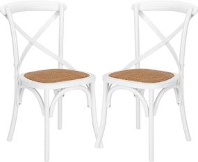 img 4 attached to Poly EM 247 WHI X2 Cafton Crossback Chair