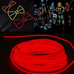 img 3 attached to 🌟 Neon EL Wire Kit DecorSea: 9.8ft of Super Bright Electroluminescent Wire for DIY Glowing Rope Lights - Perfect for Halloween and Xmas Decorations