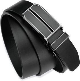 img 3 attached to DEYACE Ratchet Vegetable Leather Adjustable Men's Accessories in Belts