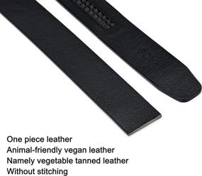 img 2 attached to DEYACE Ratchet Vegetable Leather Adjustable Men's Accessories in Belts