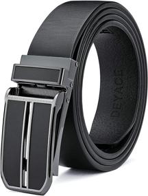 img 4 attached to DEYACE Ratchet Vegetable Leather Adjustable Men's Accessories in Belts