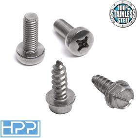 img 2 attached to 🔩 Stainless Steel License Plate Screws for Hyundai and KIA Models by HPP