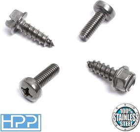 img 3 attached to 🔩 Stainless Steel License Plate Screws for Hyundai and KIA Models by HPP