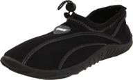 speedo surfwalker extreme water shoe - perfect fit for active little swimmers, size 13-1 us m, black logo