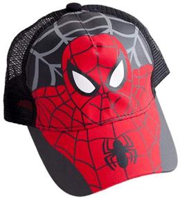 img 1 attached to 🧢 Adjustable Spider Toddler Baseball Snapback Hat - Boys' Accessories in Hats & Caps