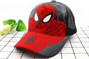 img 2 attached to 🧢 Adjustable Spider Toddler Baseball Snapback Hat - Boys' Accessories in Hats & Caps