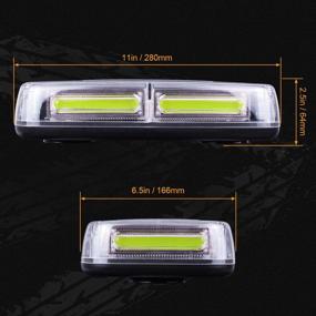 img 1 attached to 🚨 WoneNice 12V Amber COB LED Car Roof Emergency Strobe Warning Light: Powerful and Versatile for Cars, Trucks, and SUVs