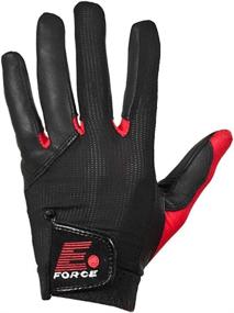 img 1 attached to Enhanced E-Force Black/Red Weapon Racquetball Glove