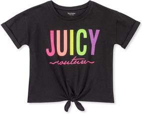 img 1 attached to 👚 Stylish Juicy Couture Girls' Clothing: Oatmeal Fashion Tops, Tees & Blouses for Little Fashionistas