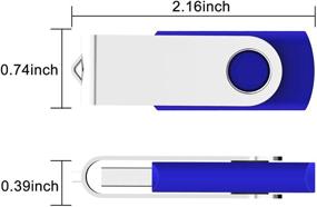 img 2 attached to 💙 RAOYI 50PCS 4G 4GB USB Flash Drive - Affordable Bulk Storage Solution with Swivel Design - Blue