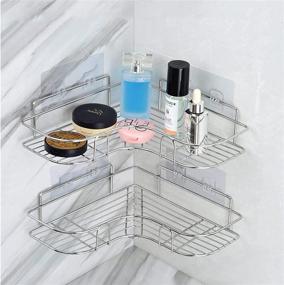 img 4 attached to Stainless Bathroom Organizer Adhesive Kitchen