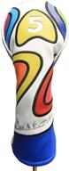 majek golf headcover psychedelic colorful sports & fitness logo