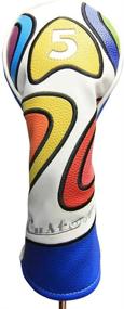 img 4 attached to Majek Golf Headcover Psychedelic Colorful Sports & Fitness