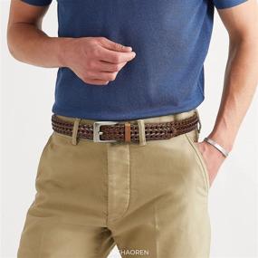 img 2 attached to 👔 CHAOREN Braided Leather Belts: Essential Casual Men's Belt Accessories