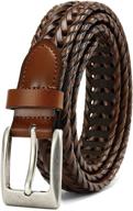 👔 chaoren braided leather belts: essential casual men's belt accessories logo