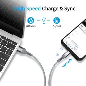 img 1 attached to Jecent Braided Charger Charging Samsung