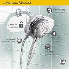 img 1 attached to 🚿 Enhanced Spectra+ Duo 4-Function 2-In-1 Shower Head by American Standard, 2.5 GPM, Polished Chrome