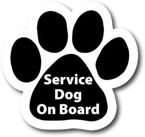 img 3 attached to 🐾 Service Dog Pawprint Car Magnet - 5" Heavy Duty Auto Truck Fridge Magnetic Decal: Enhanced SEO-friendly Product Title