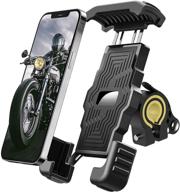🚲 rraycom bike phone holder for iphone 12 pro max/12 mini/12, samsung galaxy 4.6-6.5" - all-round rotation handlebar mount for motorcycle, cellphone logo