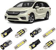 🚙 brishine white interior led lights kit for honda odyssey 2018 2019 2020 - bright 6000k led light bulbs package + install tool logo