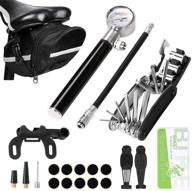 🚴 odoland bike tire repair kit: 210 psi hand pump, multi-tool set, and puncture repair kit logo