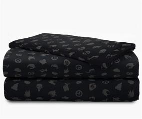 img 2 attached to 🛏️ Официальный комплект Overwatch Heroes на двухспальную кровать (4 предмета): одеяло и комплект постельного белья - супер мягкий, не выцветающий полиэстер.