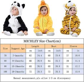 img 2 attached to 👶 MICHLEY Cosplay Jumpsuit Pajamas: Adorable Dress Up for 6-12 Months - Perfect for Pretend Play and Costumes