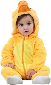 img 4 attached to 👶 MICHLEY Cosplay Jumpsuit Pajamas: Adorable Dress Up for 6-12 Months - Perfect for Pretend Play and Costumes