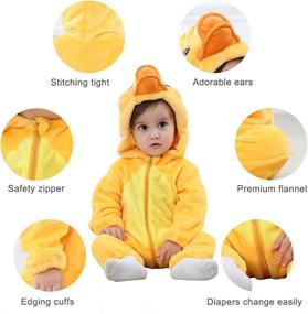img 3 attached to 👶 MICHLEY Cosplay Jumpsuit Pajamas: Adorable Dress Up for 6-12 Months - Perfect for Pretend Play and Costumes