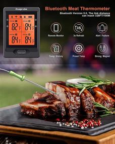 img 3 attached to 🔥 Become a Grill Master with the Bluetooth Meat Thermometer - Remote, Wireless, and Accurate for Perfectly Cooked Food