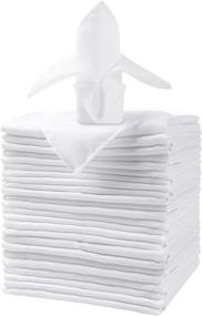 img 4 attached to 🍽️ 25-Pack Polyester Cloth Napkins by Ascoza