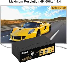 2 Port KVM Switch Dual Monitor DisplayPort 4K 60Hz CKL-622DP
