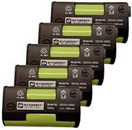 🔋 set of 5 synergy digital replacement cordless phone batteries for sennheiser ba2015 logo