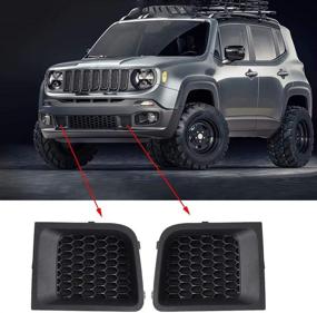 img 3 attached to 🚘 Вставки нижней передней решетки бампера Kqiang - замена обрамления - для Jeep Renegade 2015-2017 - Левая и Правая стороны