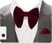 velvet pre tied bowtie cufflink 0571 18 men's accessories for ties, cummerbunds & pocket squares logo