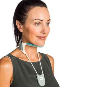 img 4 attached to Revolutionary BACK Neck Brace: Breathable, Cool & Lightweight - Neck Pain Relief (Blue Large)