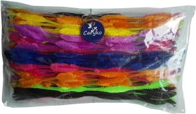 img 1 attached to 🌈 100-Pack of Caryko Mix Colored Fuzzy Bump Chenille Stems Pipe Cleaners