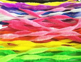 img 3 attached to 🌈 100-Pack of Caryko Mix Colored Fuzzy Bump Chenille Stems Pipe Cleaners