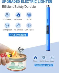 img 3 attached to Electric Lighters Windproof Flameless Rechargeable Outdoor Recreation