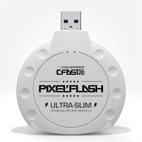 img 4 attached to 📷 High-Speed PixelFlash CFAST 2.0 Card Reader - USB 3.0 SATA III 500MB/s Writer for Leica URSA Alexa Mini Canon Phase One and More - White