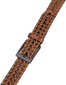 img 2 attached to 👔 Lavemi Leather Braided Belt - Men's Accessories for a stylish look - Size 35, Model 2828-2