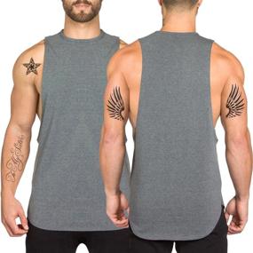 img 2 attached to 🏋️ PAIZH Men's Gym Tank Tops: Enhance Your Workout with Fitted Muscle-Building Fitness T-Shirts