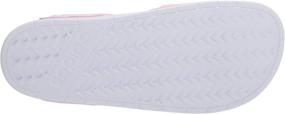 img 1 attached to 👡 Stylish and Comfortable adidas Women's Adilette Sandal Slide in Clear Pink/Cherry Metallic/White, Size 8