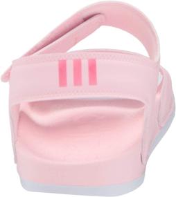 img 2 attached to 👡 Stylish and Comfortable adidas Women's Adilette Sandal Slide in Clear Pink/Cherry Metallic/White, Size 8