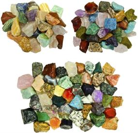 img 2 attached to 🌍 Fantasia Materials: 3 lb Premium World Stone Mix - Largest Variety on Amazon. Raw Natural Crystals & Rocks for Tumbling, Polishing, Wire Wrapping, Reiki. Bulk Rough from Asia, Brazil, Madagascar!