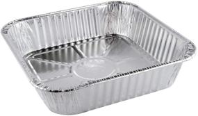 img 2 attached to Tiger Chef 8x8 Square Aluminum Foil Pans Disposable - Steam Table Pans - Pack of 30