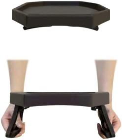 img 2 attached to 🪑 Arm Clip Table for Sofa, Armrest Tray Table with Drinks/Remote Control/Snacks Holder