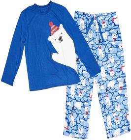 img 4 attached to Casual Nights Junior Holiday Jersey Boys' Clothing for Sleepwear & Robes